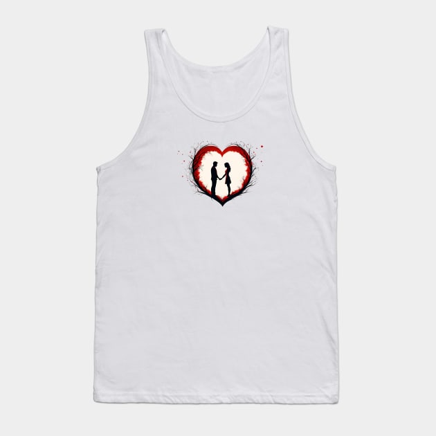 High Score Hearts - I Love My Valentine Tank Top by Orento